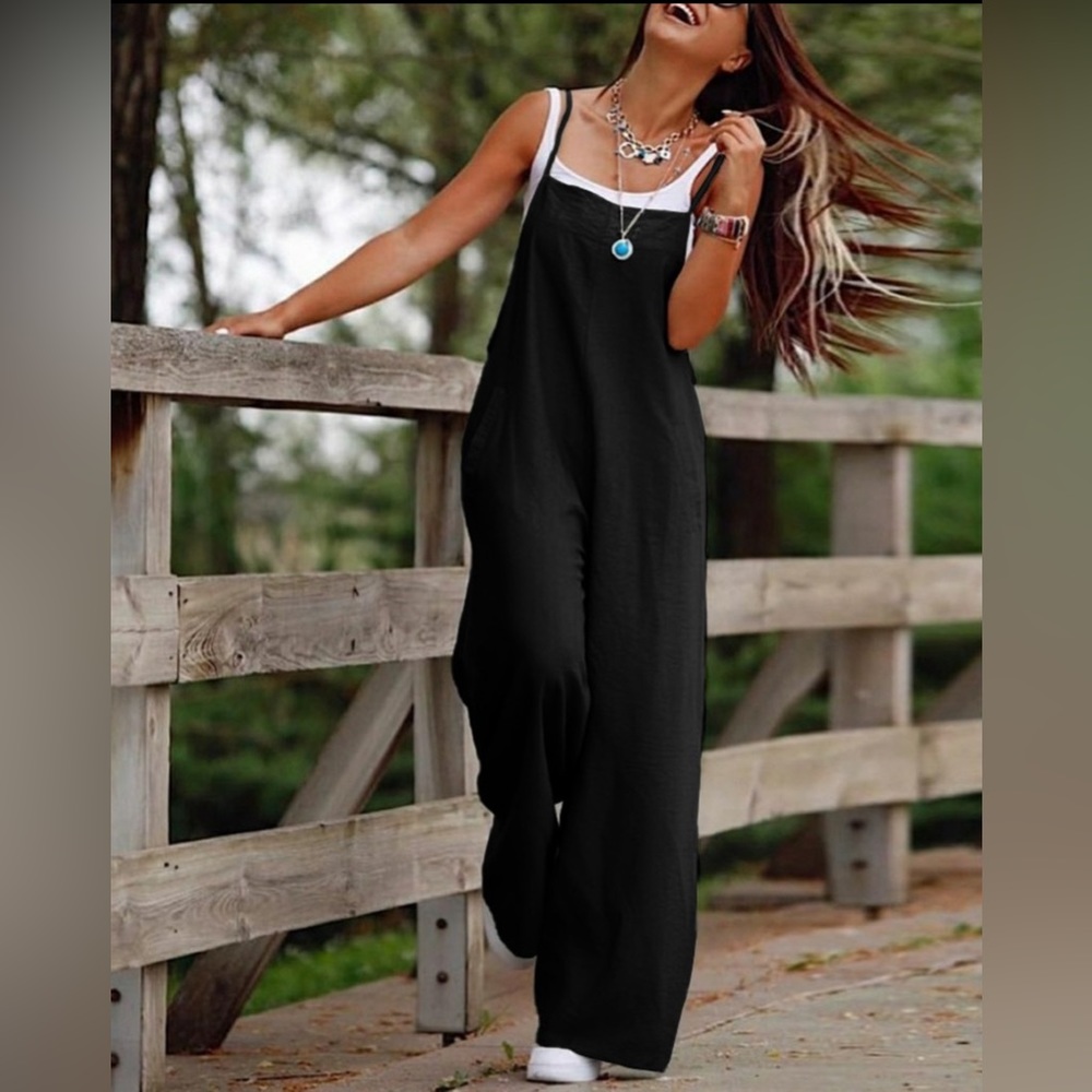 Black jumpsuit that is adorable!